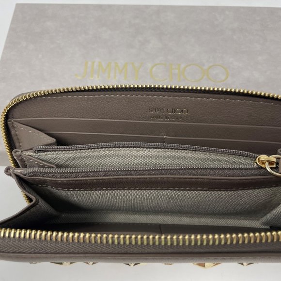 Jimmy Choo Ladies Filipa Star Studded Wallet (Light/Mocha) - Picture 11 of 11